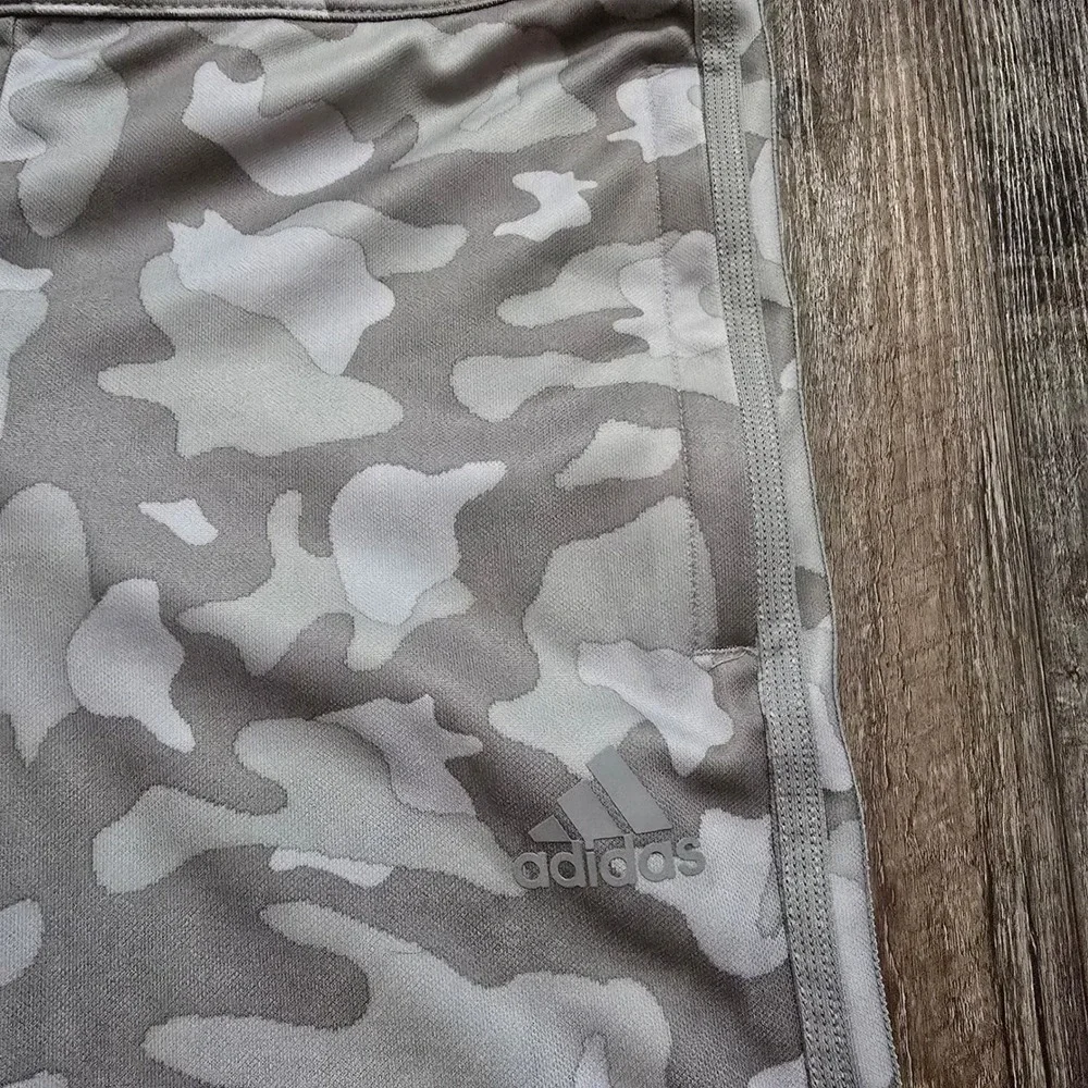 Adidas Aeroready Camo Men XL Tapered Zip Pickets Grey White Camouflage Jogger
